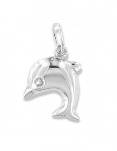 Ciondolo Argento Rodiato Delfino 3D [7509e87d]