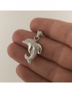 Ciondolo Argento Pendente Delfino Diamantato [2d6e8ef7] 2
