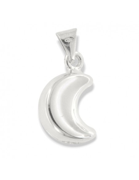 Ciondolo Argento Luna 3D Grande [b08449dd]
