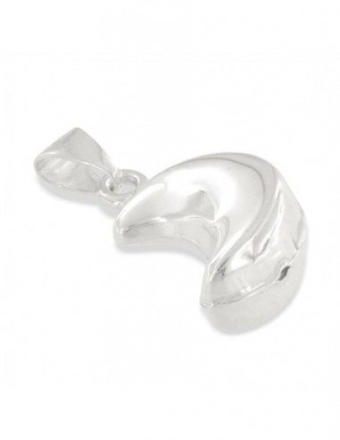 Ciondolo Argento Luna 3D Grande [2416b896]