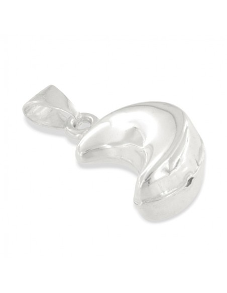 Ciondolo Argento Luna 3D Grande [2416b896]