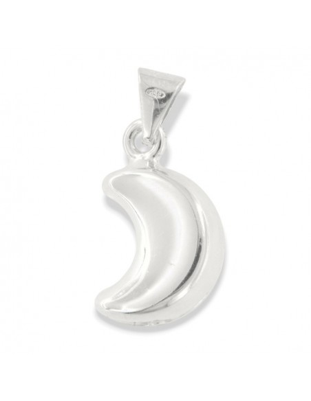 Ciondolo Argento Luna 3D Grande [2146ff88]
