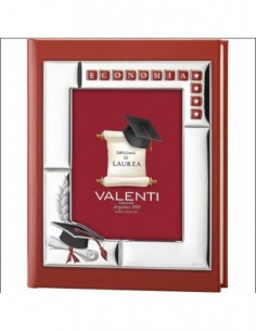 Cornice Argento Valenti Album Laurea 25x30 [00332c5a]