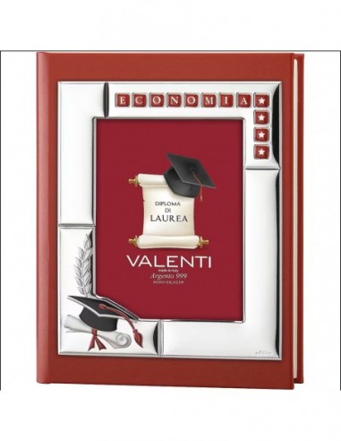 Cornice Argento Valenti Album Laurea 25x30 [00332c5a]