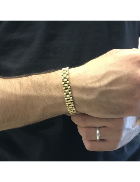 Bracciale Acciaio Dorato Maglia Jubilee Piccola [bccd6579]