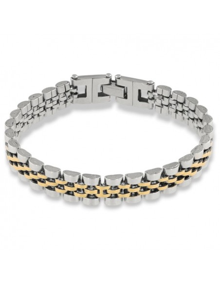 Bracciale Acciaio Maglia Jubilee Centro Dorato Piccolo [892c3b62]