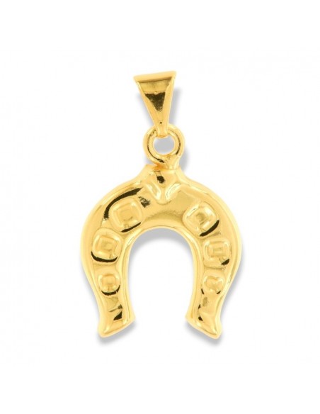 Ciondolo Argento Dorato Ferro Di Cavallo [1ea28b83]