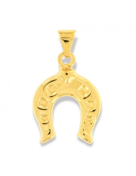 Ciondolo Argento Dorato Ferro Di Cavallo [7de6d0c4]