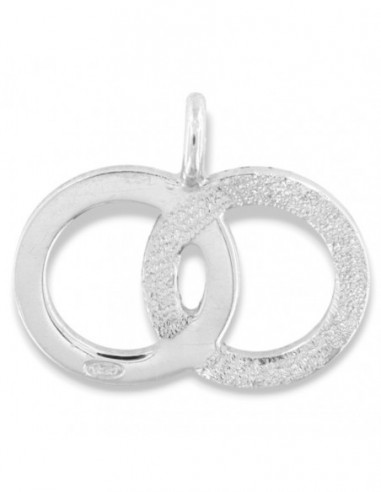 Ciondolo Argento Rodiato Infinito Diamantato [d50bcba9]