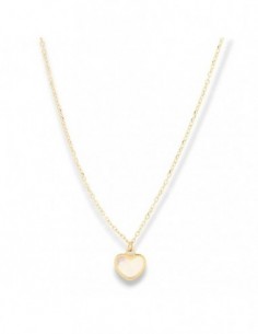 Collana Oro Giallo Cuore Madreperla Bianca [596462dc]
