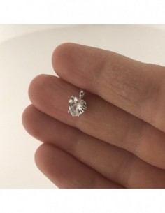 Ciondolo Argento Rodiato Cuore Zircone Bianco [9020dadb] 2