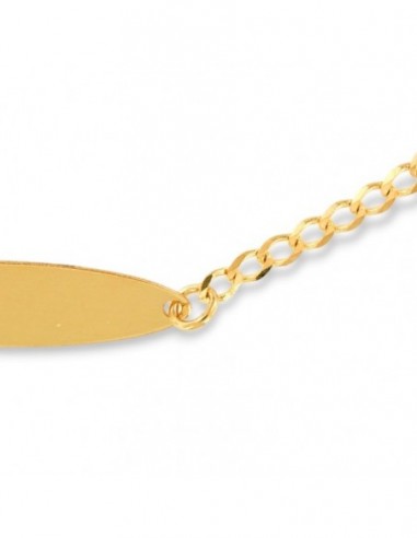 Bracciale Oro Giallo Neonato Piastra Centrale Rollo [ca8a345a]