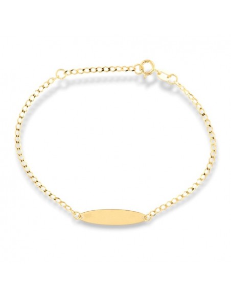 Bracciale Oro Giallo Neonato Piastra Centrale Rollo [78c7b240]