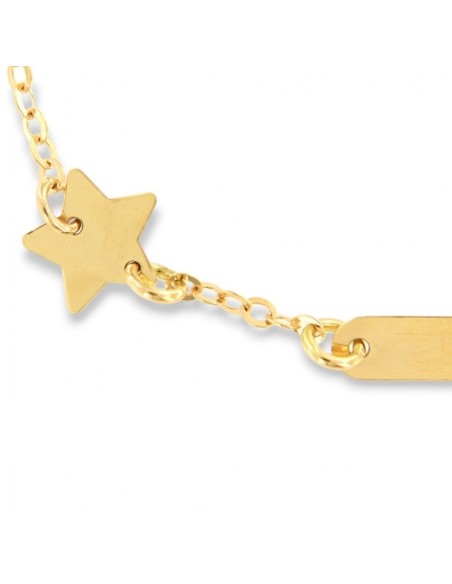 Bracciale Oro Giallo Neonato Stella Piastra Centrale [462a4867]