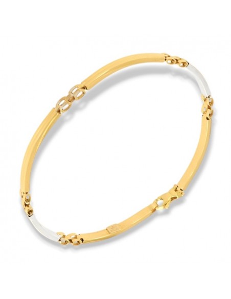 Bracciale Oro Giallo Piastre Unite [e54ec17f]