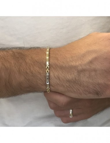 Bracciale Oro Giallo Piastre Unite [7476f515]