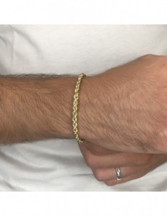 Bracciale Oro Giallo Maglia Rope 4GR [3956feee] 2