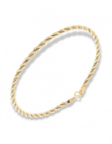 Bracciale Oro Giallo Maglia Rope Con Veneziana 2,60gr [2de5b16e]
