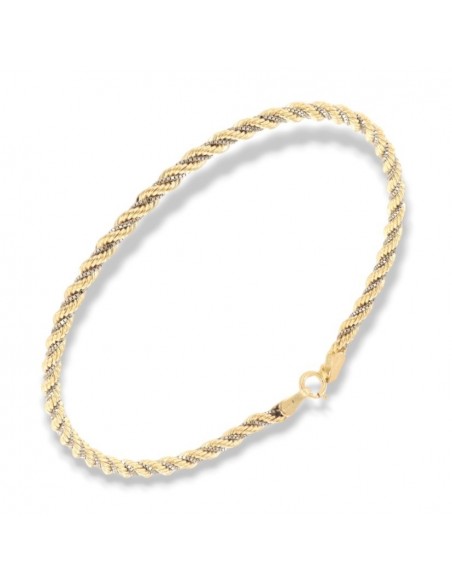 Bracciale Oro Giallo Maglia Rope Con Veneziana 2,60gr [2de5b16e]