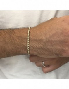 Bracciale Oro Giallo Maglia Rope Con Veneziana 2,60gr [2de5b16e] 2