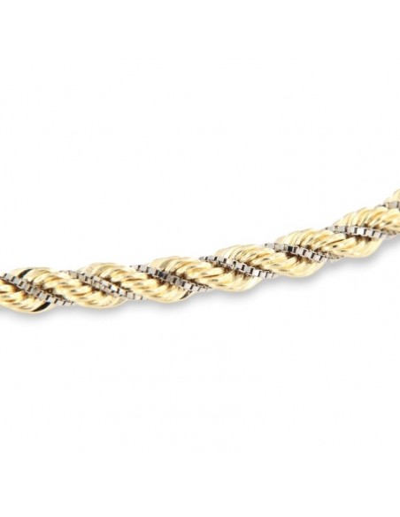 Bracciale Oro Giallo Maglia Rope Con Veneziana 2,60gr [eb2c0098]