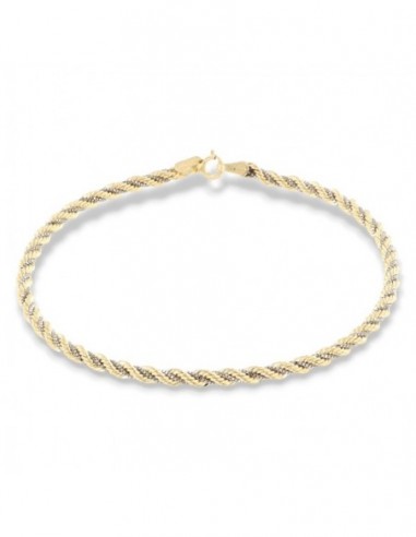 Bracciale Oro Giallo Maglia Rope Con Veneziana 2,60gr [ee7c4786]