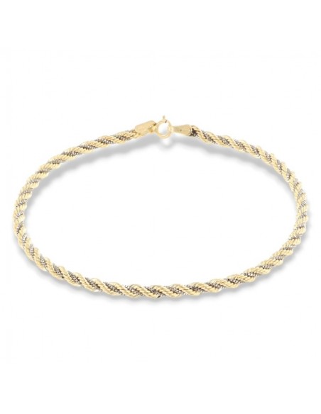Bracciale Oro Giallo Maglia Rope Con Veneziana 2,60gr [ee7c4786]