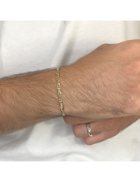 Bracciale Oro Giallo Maglia Marina 19CM [e10f200e]