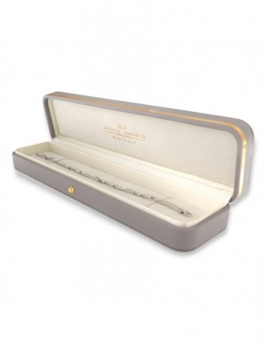 Bracciale Oro Bianco Piastre Unite [3a420321]