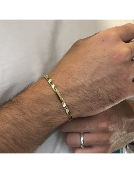 Bracciale Oro Giallo Piastre Unite [42755f06]