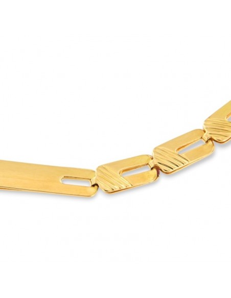 Bracciale Oro Giallo Piastre Unite [f5689e02]
