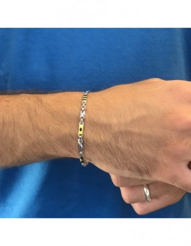 Bracciale Oro Bianco Con Bandiere Nautiche Arcadia [3232293d]