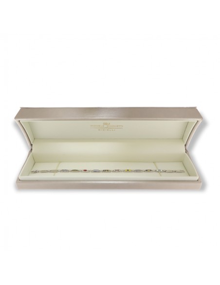 Bracciale Oro Bianco Con Bandiere Nautiche Arcadia [37626e23]