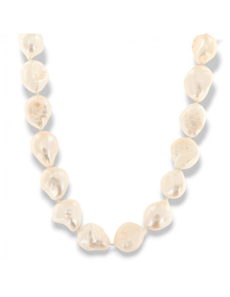 Collana Perla Bianca Scaramazza 24PZ Chiusura Oro Giallo [3a914e96]