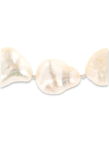 Collana Perla Bianca Scaramazza 24PZ Chiusura Oro Giallo [3fc10988]