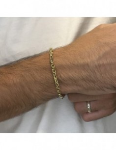 Bracciale Oro Giallo Catena Alternata Ovali Oro B [0ab0bff1] 2
