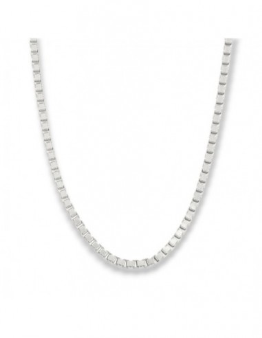 Collana Argento Rodiato Maglia Veneziana Grande [58e4a46b]