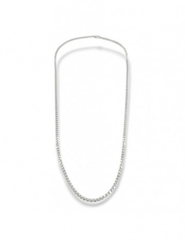 Collana Argento Rodiato Maglia Veneziana Grande [802cdb4b]