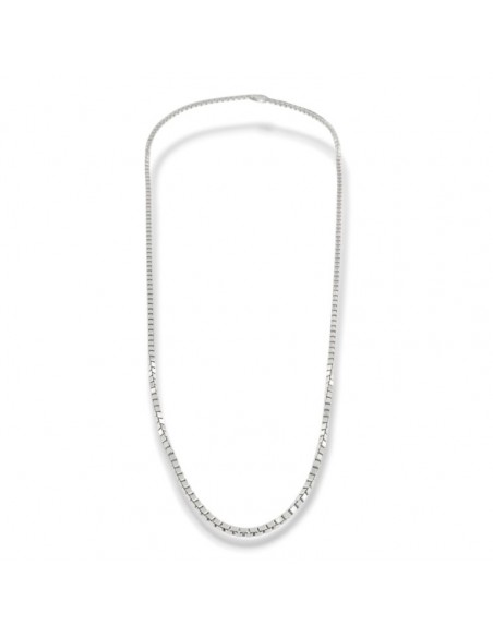 Collana Argento Rodiato Maglia Veneziana Grande [802cdb4b]