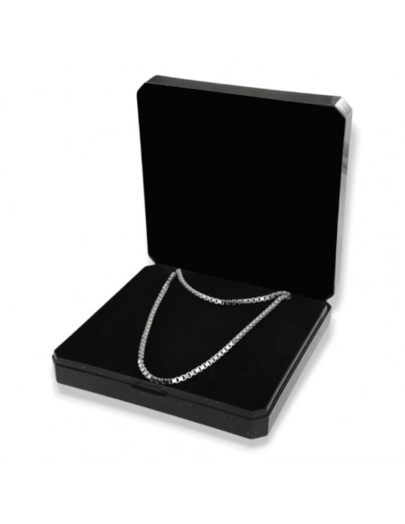 Collana Argento Rodiato Maglia Veneziana Grande [37311a4f]