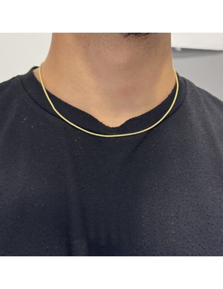 Collana Argento Dorato Maglia Popcorn [aa820a8b]