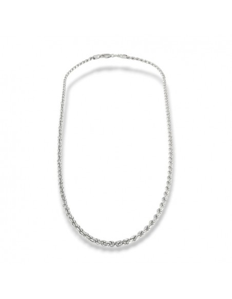 Collana Argento Rodiato Maglia Rope 13,75GR [0d3d6f47]
