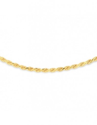 Collana Argento Dorato Maglia Rope 3,70GR [e15601cc]