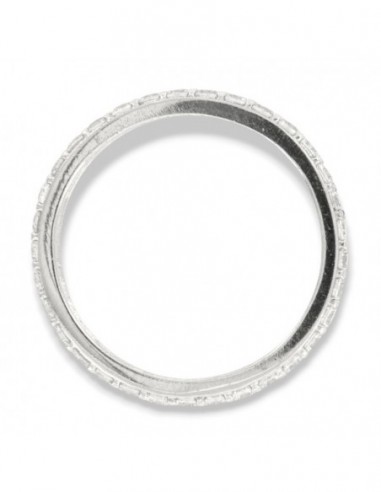 Anello Argento Rodiato Eternity Zirconi Bianchi 2MM [7a1f2a98]