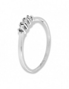 Anello Argento Rodiato Trilogy Zirconi Taglio Princess [29a05eb0]