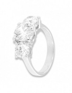 Anello Argento Rodiato Trilogy Zirconi Degradè [128a7f41]