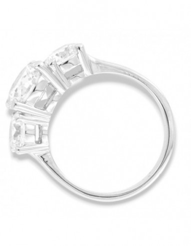 Anello Argento Rodiato Trilogy Zirconi Degradè [c45a9911]