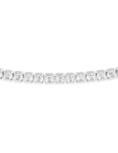 Bracciale Argento Tennis Zirconi Bianchi 2MM Morbido [01b5038c]