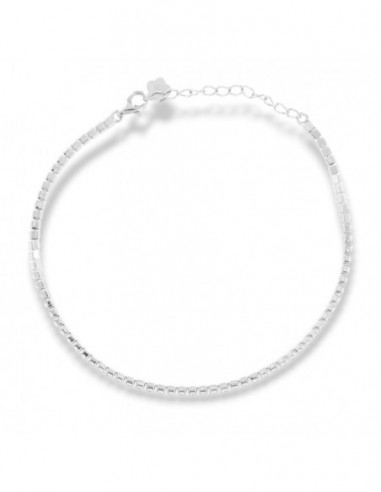 Bracciale Argento Tennis Zirconi Bianchi 2MM Morbido [b3f88596]