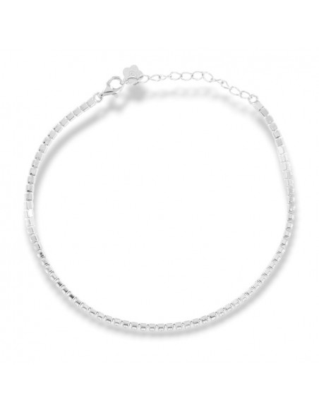 Bracciale Argento Tennis Zirconi Bianchi 2MM Morbido [b3f88596]